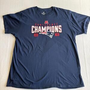 New England Patriots 2018 AFC Champions T Shirt Mens 2XL Fanatics NFL Super Bowl